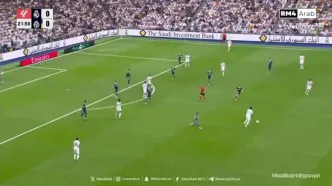 سوپرگل رئال مادرید به اسپانیول با یک شوت استثنایی