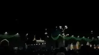 فیلم ماه خونین بر فراز حرم امام رضا (ع)