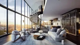 تجربه زندگی آسمانی در پنت‌هاوس ۱۰۰۰ متری شگفت‌انگیز + فیلم