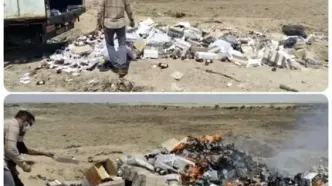 امحاء ۲تن اقلام سلامت‌محور تاریخ‌گذشته و قاچاق در آبادان