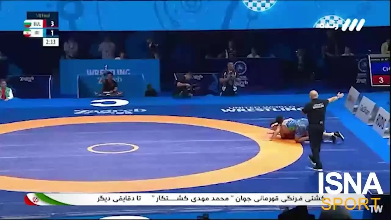 ببینید| پیروزی مهمدی بر حریف بلغار با سالتوهای مرگبار