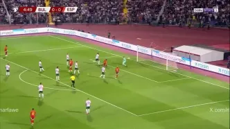 ویدیو: گل اول اسپانیا به بلغارستان توسط اویارزابال