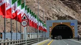افتتاح باند شرقی قطعه دو آزادراه تهران - شمال +فیلم