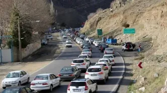 ترافیک ۷ کیلومتری در جاده کندوان