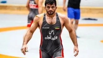 حضور جالب برادزاده حسن یزدانی روی تشک کشتی