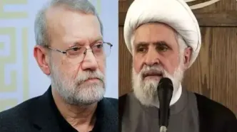 دیدار دبیر شورای عالی امنیت ملی با شیخ نعیم قاسم/ لاریجانی: ایران آماده حمایت از لبنان و مقاومت آن در تمام سطوح است