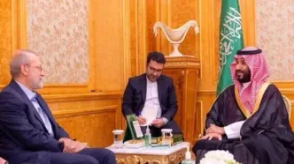 لاریجانی با ولیعهد عربستان دیدار کرد