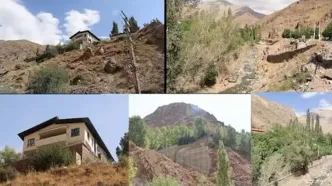 تصاویر باورنکردنی از ویلاسازی فرد مشهور در دل کوه‌های شمال تهران