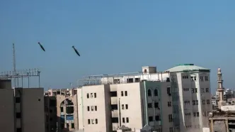 لحظه منفجر کردن ساختمان دانشگاه اسلامی شهر غزه + فیلم