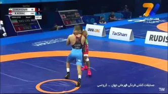 کشتی غلامرضا فرخی مقابل کارلو کودریچ کروات در نیمه نهایی را ببینید + ویدیوی کامل