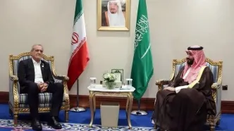 دیدار پزشکیان با بن‌سلمان +عکس