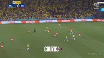 ویدیو: گل دوم برزیل به شیلی توسط لوکاس پاکتا