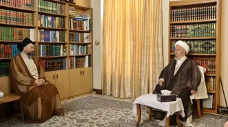دیدار و گفت‌وگوی رهبر جریان حکمت ملی عراق با آیت‌الله مکارم شیرازی