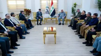 ملاقات فرمانده الحشد الشعبی با سردار رادان در بغداد