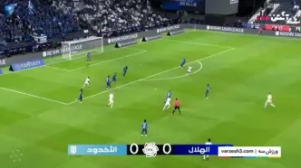 خلاصه بازی الهلال 3 - الاخدود 1