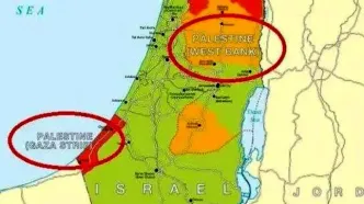درج نام کشور فلسطین ‌در نقشه‌های بریتانیا