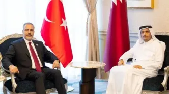 فیدان با همتای قطری خود درباره حمله اسرائیل دیدار و گفتگو کرد