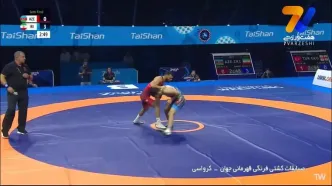 کشتی پیام احمدی مقابل الدانیز عزیزلی آذربایجانی در نیمه نهایی را ببینید + ویدیوی کامل