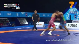 کشتی علیرضا مهمدی مقابل لوسنزی مجارستانی در نیمه نهایی را ببینید ی کامل