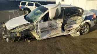 فوت ۲ مامور فراجا در پی واژگونی خودروی پلیس