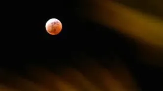 تام لپس زیبا از ماه خونین دیشب/ ویدئو