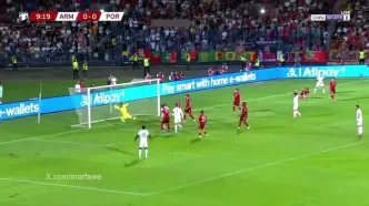ویدیو: گل اول پرتغال به ارمنستان توسط ژوائو فلیکس
