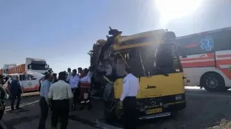 علت تصادف اتوبوس دانشجویان در سمنان اعلام شد