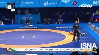 ببینید؛ سالتوهای مرگبار دلاور ایذه‌ای کشتی ایران