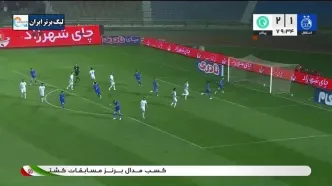 گل دوم استقلال توسط آسانی در دقیقه 80 / استقلال 2 - پیکان 2