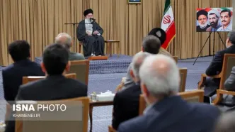 تصاویر: دیدار رئیس‌جمهور و اعضای هیئت دولت با رهبر انقلاب