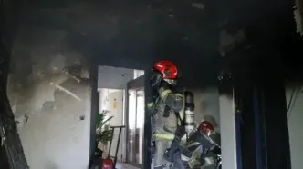 آتش‌سوزی در ساختمان ۱۲ طبقه ستارخان/ ۳ نفر مصدوم و ۱۵ نفر نجات یافتند