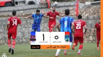 پیروزی جنجالی نساجی مقابل شهرداری نوشهر و صعود به صدر جدول