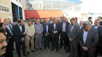 بازدید مشترک مدیرعامل بانک صنعت و معدن و رؤسای کمیسیون‌های مجلس از صنایع نیشابور