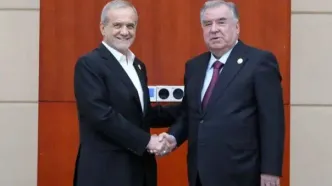 پزشکیان با رییس جمهور تاجیکستان دیدار کرد