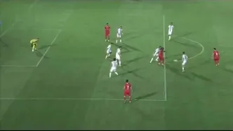 گل اول پرسپولیس به فولاد توسط علیپور