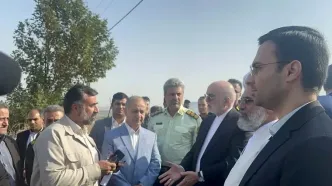 معاون امور بین‌الملل قوه قضاییه از پروژه مخزن آب زیتون‌تپه آزادشهر بازدید کرد