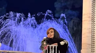 مرجانه گلچین با استایلی شیک در آتلیه عکاسی