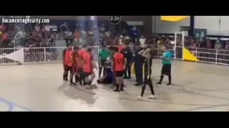 لحظه مرگ دروازه‌بان برزیلی پس از مهار پنالتی
