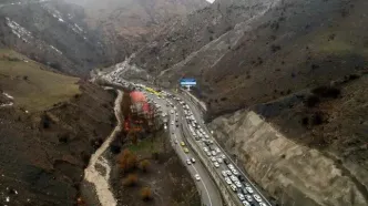 ترافیک سنگین در چالوس و آزادراه تهران-شمال/ ممنوعیت تردد از مرزن‌آباد به سمت تهران از ساعت ۱۱