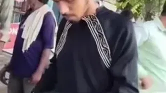 ببینید؛ مرد زن پوش به دام افتاد