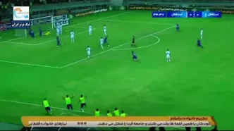 گل اول استقلال خوزستان به استقلال توسط شریفی