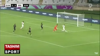 گل پنجم ایران مقابل گوام را ببینید + ویدئو