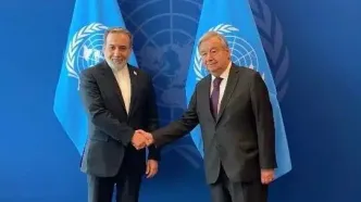 دیدار و گفتگوی وزیر امور خارجه با دبیرکل سازمان ملل
