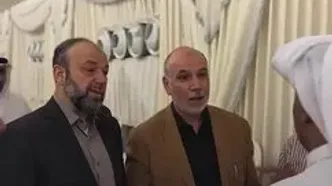 ببینید؛ حضور رهبران حماس در مراسم ترحیم شهدای حمله اسرائیل