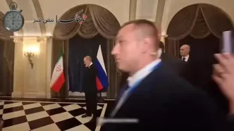 زبان بدن پوتین و پزشکیان در ملاقات با پزشکیان +فیلم