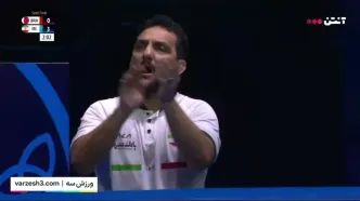 فیلم مبارزه پرافتخار امیرحسین زارع با حریف بحرینی