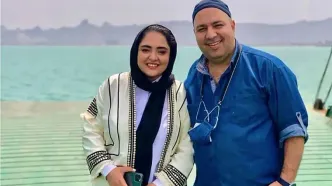 عکس علی اوجی و نرگس محمدی با اسطوره خوشتیپ فوتبال جهان
