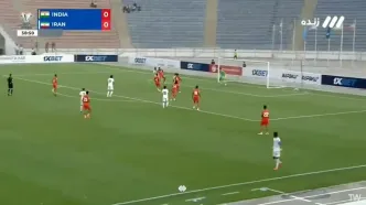 اولین گل ایران در نیمه دوم به هند
