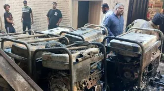 آتش‌سوزی در خیابان سعدی جنوبی تهران