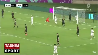 گل سوم ایران مقابل گوام را ببینید + ویدئو